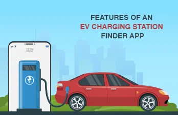 What are the main features of an EV charging station finder app?