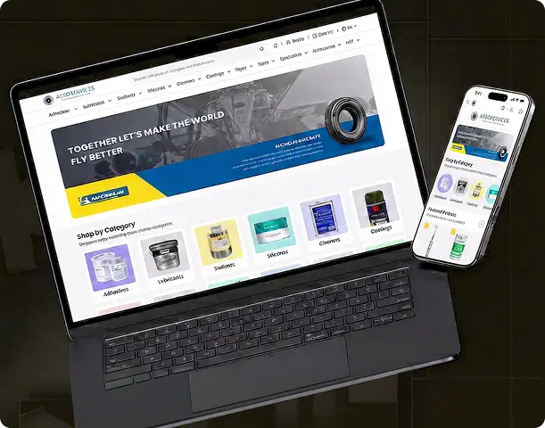 Marketplace for revolutionizing aviation parts shopping