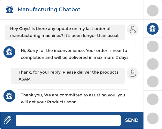 Manufacturing chatbot