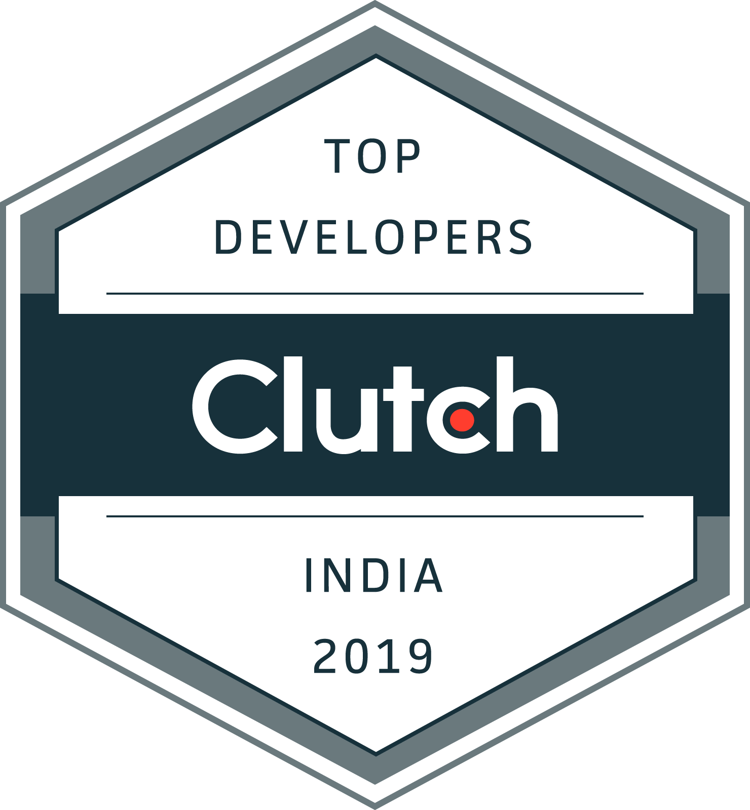 Top app developers Clutch badge