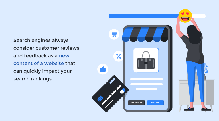 on page seo for eCommerce customer review