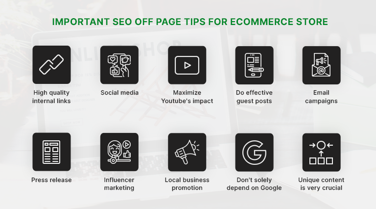 seo off page tips for ecommerce store